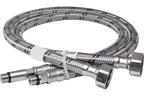 Гибкая подводка для смесителя  1/2&quot; г* M10 -60см (нерж.) C28-6S