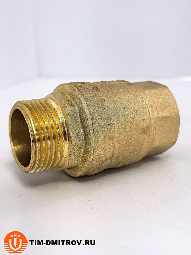 Кран шаровой TIM, 1", Г/Ш, бабочка, полный проход,DE1221