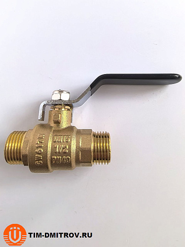 Кран шаровой TIM (рычаг), 1/2" Ш-Ш,DE1203