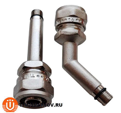Жесткая подводка для смесителя 16-ц* M10 TIM ,арт.C-KM1610