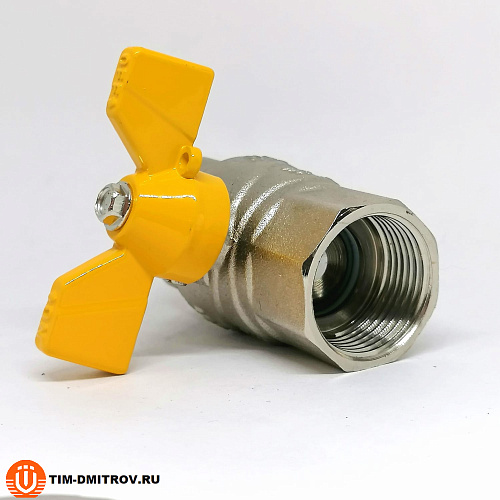 Кран шаровой для газа TIM DE113H ВР-ВР 3/4&quot; бабочка