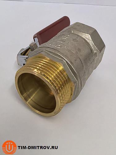 Кран шаровой облегчённый с никелированным покрытием 11/4" г/ш арт.BV203-5N