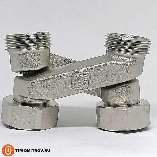 Узел подключения радиатора перекрестие Х-образное ;3/4&quot;х3/4&quot;EK, арт.RBX501.03