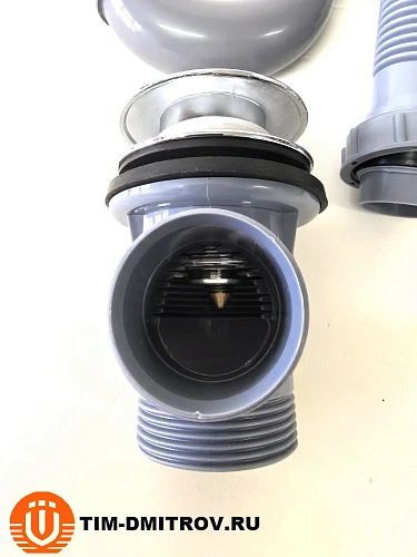 Сифон для ванны пластмассовая автоматическая TIM BAS0270P(A)
