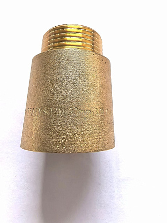 Латунная удлинительная гайка 30 мм TIM 3/4", резьба внутр./наруж., SFM033D-30