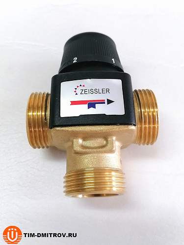 Термостатический смесительный клапан Zeissler 1 НР 30-70°С KVs 3.2, BL3150C04