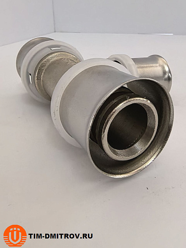 Пресс-фитинг (тройник) никелированный 26*20*26 TIM, F-T262026N