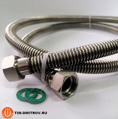 Сильфонный шланг для газа г-г 3/4&quot;,TIM, 50см C-G36-5