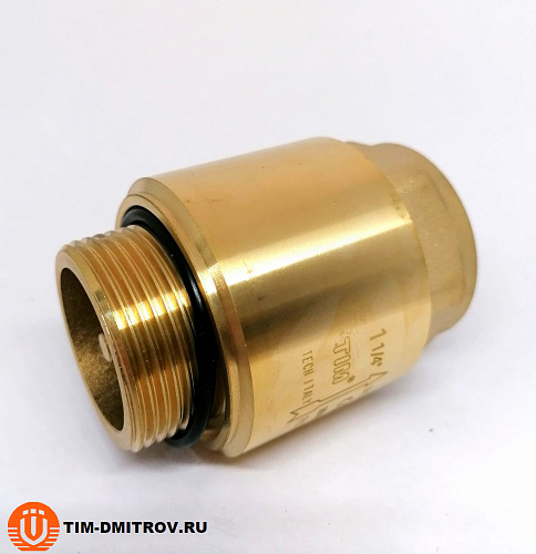 Обратный клапан с латунным штоком, 11/4&quot;г/ш (усиленный) для скважинного насоса JH-1013A
