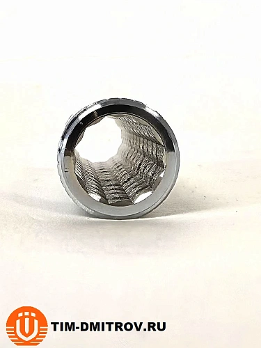 Бочонок хромированный удлиненный 70мм*1/2" НР TIM , арт.SM022-70