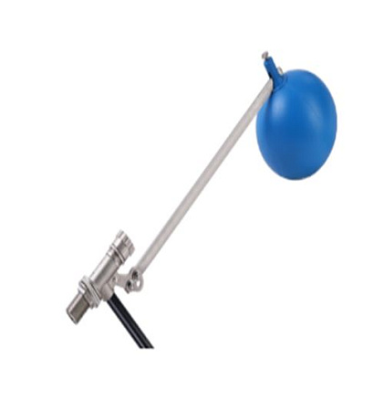 Регулируемый бесшумный поплавковый клапан  для высоких давлений в комплекте с наполнительной труб,для емкости  1", арт.BAF7418S