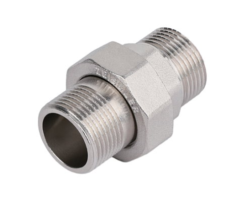 Сгон разъемный с наружной резьбой никелированный 1/2 ш/ш (ZEISSLER), арт.ZSr.165.0304