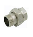 Муфта американка для прямого соединения  никелированная  2"г/ш, HJS077N