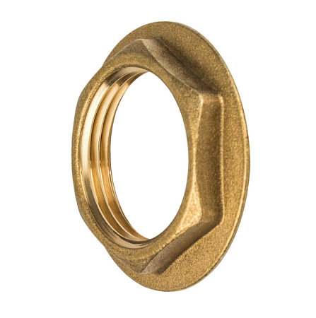Латунная контргайка TIM (с ребордой) 1/2&quot;,DF002