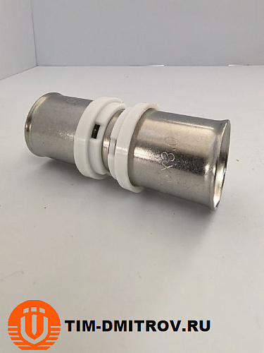 Пресс-фитинг прямой никелированный 26*26 TIM, арт.F-S2626N