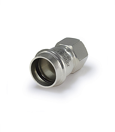 Пресс-фитинг из нержавеющей стали с внутренней резьбой  22mm*1 ZTI.502.002206
