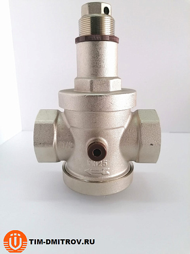 Редуктор давления под манометр 1 1/2", никелированная латунь, TIM BL2806B