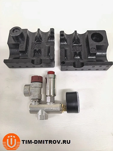 Группа безопасности котла 1/2", латунь,до 50 кВт  с термоизоляцией, ZSg.414.0104N