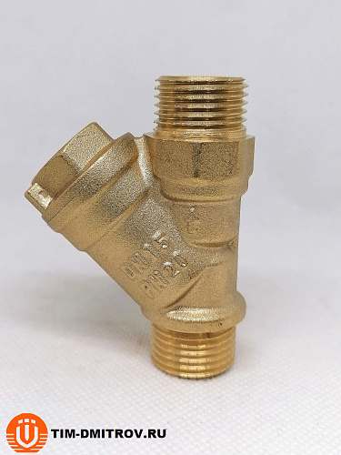 Фильтр грубой очистки 1/2 ш/ш косой латунный TIM ,BL5800C