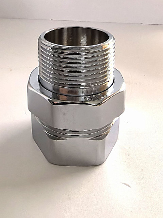 Хромированная латунная американка TIM 1 1/4", резьба внутр./наруж.,K30-HJS055