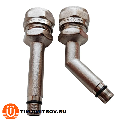 Жесткая подводка для смесителя 16-ц* M10 TIM ,арт.C-KM1610