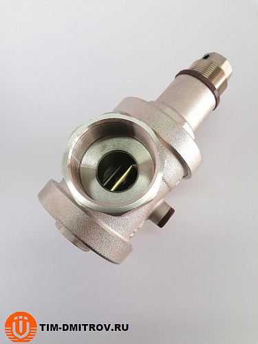 Редуктор давления под манометр 1 1/2", никелированная латунь, TIM BL2806B