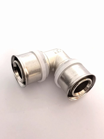 Пресс-фитинг. Уголок никелированный 32*32, арт.F-L3232N